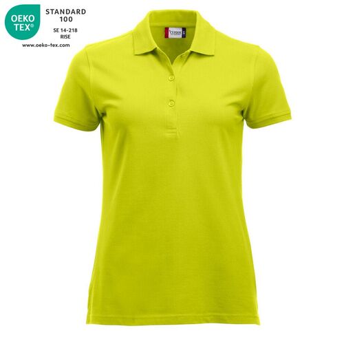 Polo de mujer Mod. CLASSIC MARION Verde visibilidad (600) Talla XS