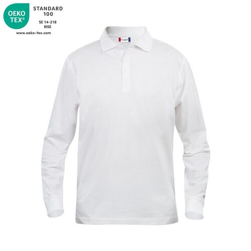 Polo manga larga Mod. LINCOLN LS Blanco (00) Talla 3XL