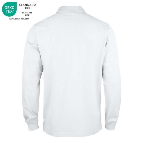 Polo manga larga Mod. LINCOLN LS Blanco (00) Talla 3XL