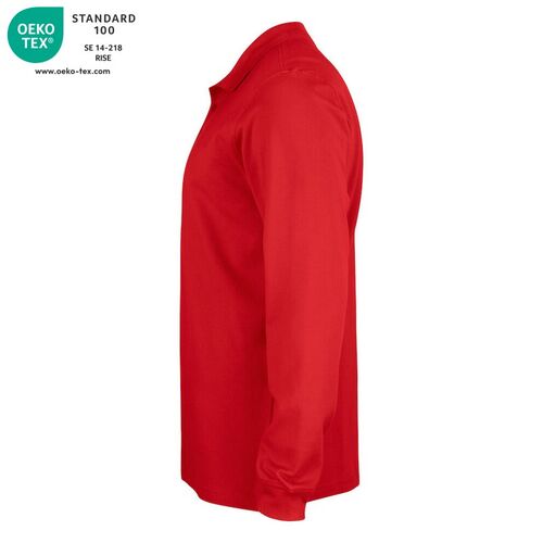 Polo manga larga Mod. LINCOLN LS Rojo (35) Talla XS
