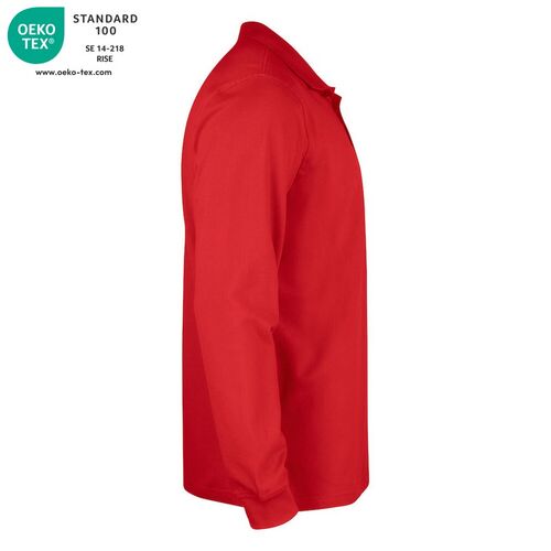 Polo manga larga Mod. LINCOLN LS Rojo (35) Talla XS