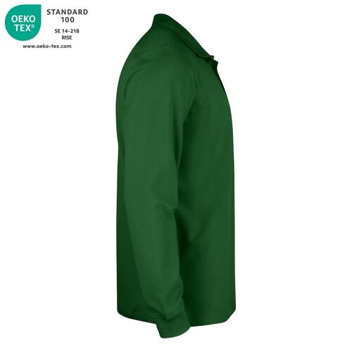Polo manga larga Mod. LINCOLN LS Verde botella (68) Talla S