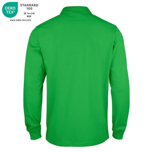 Polo manga larga Mod. LINCOLN LS Verde manzana (605) Talla 3XL