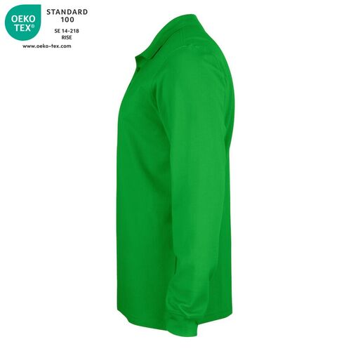 Polo manga larga Mod. LINCOLN LS Verde manzana (605) Talla 3XL