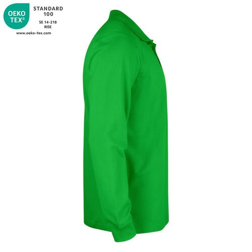 Polo manga larga Mod. LINCOLN LS Verde manzana (605) Talla 3XL