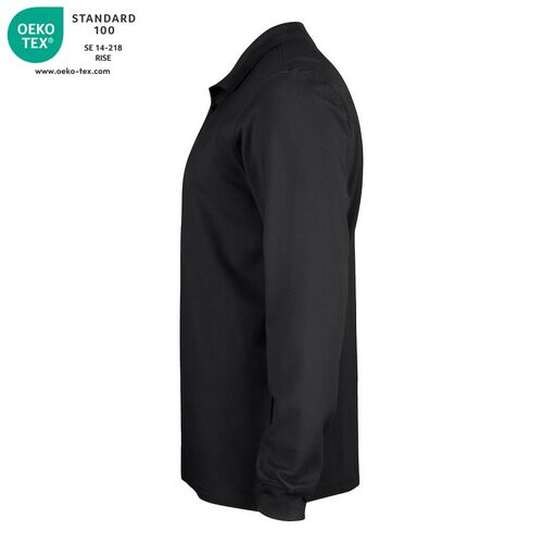 Polo manga larga Mod. LINCOLN LS Negro (99) Talla XS