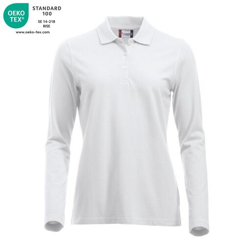 Polo de mujer manga larga Mod. MARION LS Blanco (00) Talla L