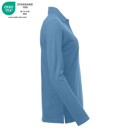 Polo de mujer manga larga Mod. MARION LS Azul claro (57) Talla L