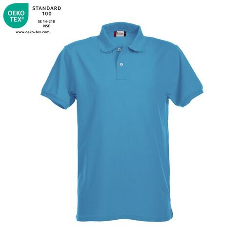 Polo manga corta Mod. PREMIUM Azul turquesa (54) Talla XS