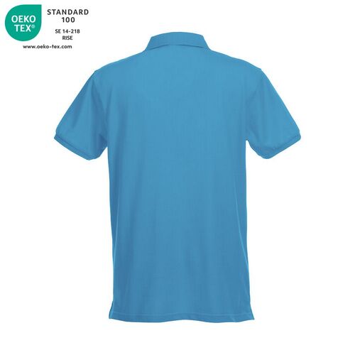 Polo manga corta Mod. PREMIUM Azul turquesa (54) Talla XS