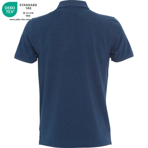 Polo manga corta Mod. PREMIUM Azul jaspeado (565) Talla XS