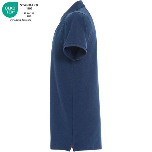 Polo manga corta Mod. PREMIUM Azul jaspeado (565) Talla XS