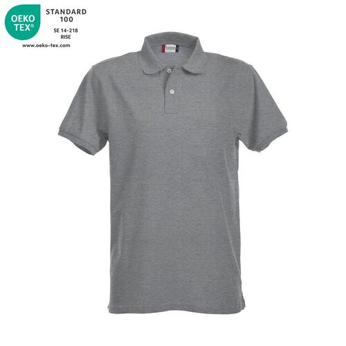 Polo manga corta Mod. PREMIUM Gris jaspeado (95) Talla XS