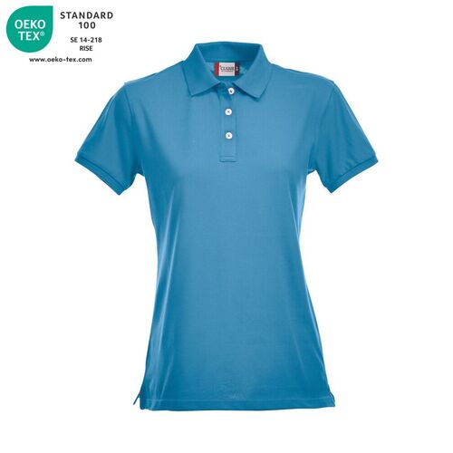 Polo de mujer Mod. PREMIUM Azul turquesa (54) Talla S