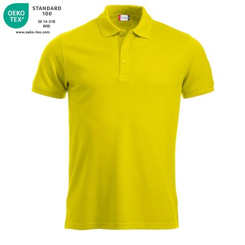 Polo manga corta Mod. MANHATTAN Amarillo alta visibilidad (11) Talla 3XL