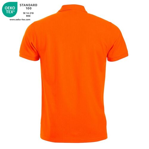 Polo manga corta Mod. MANHATTAN Naranja alta visibilidad (170) Talla M