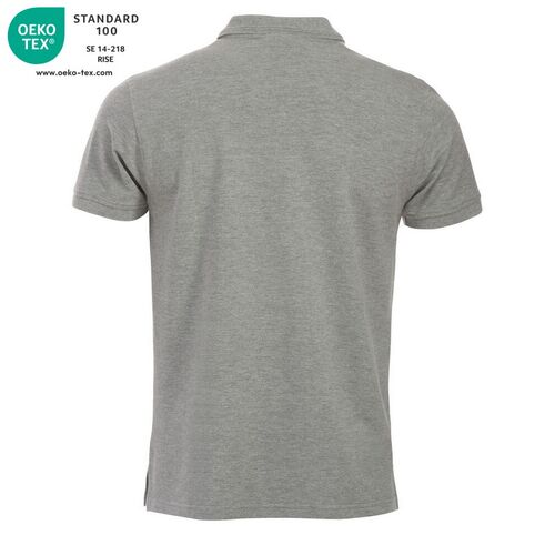 Polo manga corta Mod. MANHATTAN Gris jaspeado (95) Talla 5XL