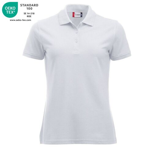 Polo de mujer manga corta Mod. MANHATTAN LADIES Blanco (00) Talla XS