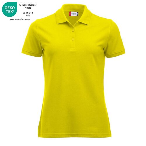 Polo de mujer manga corta Mod. MANHATTAN LADIES Amarillo alta visibilidad (11) Talla XXL