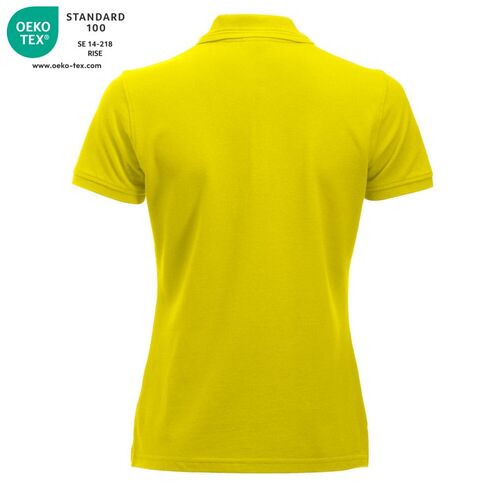 Polo de mujer manga corta Mod. MANHATTAN LADIES Amarillo alta visibilidad (11) Talla XXL