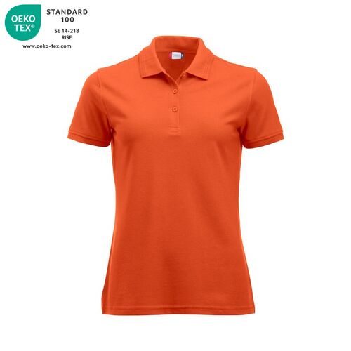 Polo de mujer manga corta Mod. MANHATTAN LADIES Naranja rojizo (18) Talla XL