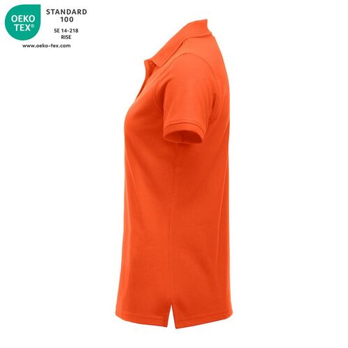 Polo de mujer manga corta Mod. MANHATTAN LADIES Naranja rojizo (18) Talla XL