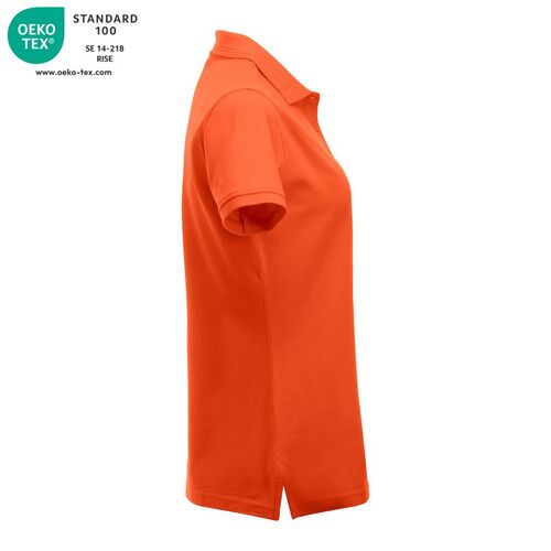 Polo de mujer manga corta Mod. MANHATTAN LADIES Naranja rojizo (18) Talla XL