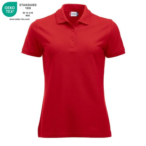 Polo de mujer manga corta Mod. MANHATTAN LADIES Rojo (35) Talla XS