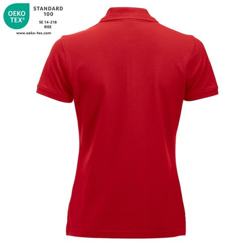 Polo de mujer manga corta Mod. MANHATTAN LADIES Rojo (35) Talla XS