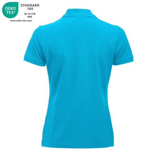 Polo de mujer manga corta Mod. MANHATTAN LADIES Azul turquesa (54) Talla XS