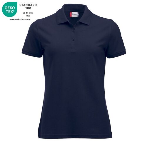 Polo de mujer manga corta Mod. MANHATTAN LADIES Azul oscuro (580) Talla XS