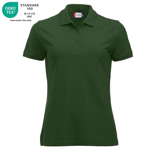 Polo de mujer manga corta Mod. MANHATTAN LADIES Verde botella (68) Talla XXL