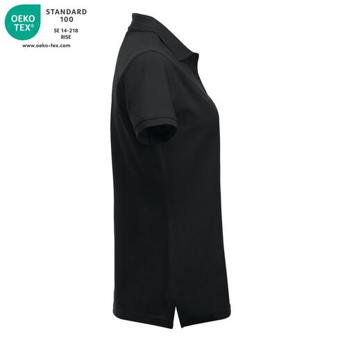 Polo de mujer manga corta Mod. MANHATTAN LADIES Negro (99) Talla L