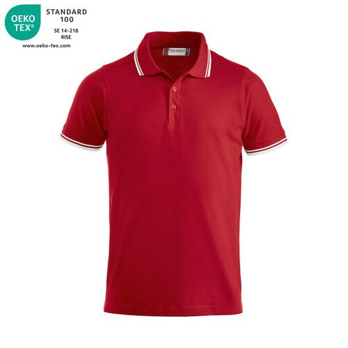 Polo de manga corta Mod. AMARILLO Rojo (35) Talla XL
