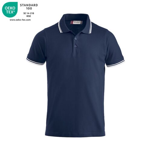 Polo de manga corta Mod. AMARILLO Azul marino (58) Talla XS