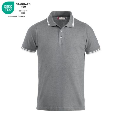Polo de manga corta Mod. AMARILLO Gris jaspeado (95) Talla M