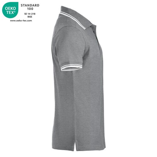 Polo de manga corta Mod. AMARILLO Gris jaspeado (95) Talla M