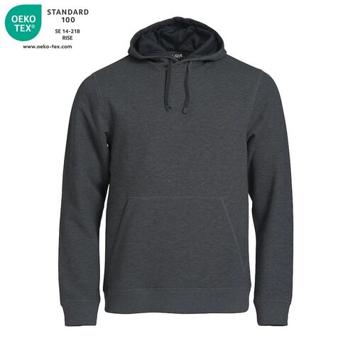 Sudadera con capucha Mod. CLASSIC HOODY Antracita jaspeado (955) Talla XS