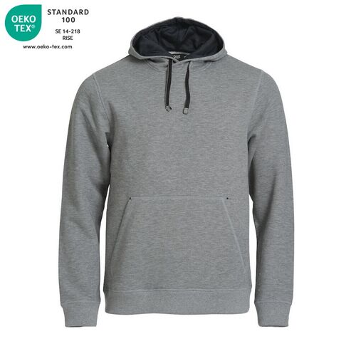 Sudadera con capucha Mod. CLASSIC HOODY Gris jaspeado (95) Talla XS