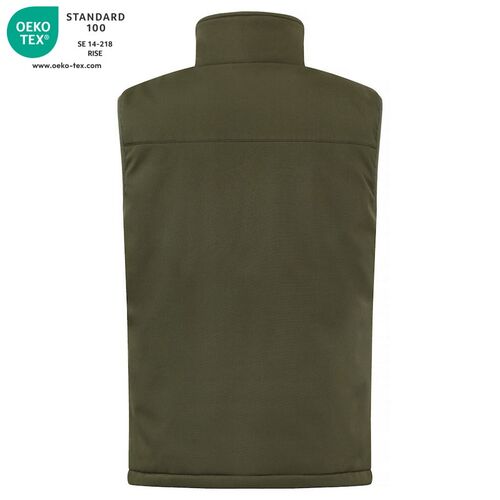 Chaleco softshell acolchado Mod. PADDED SOFTSHELL VEST Fog green (75) Talla XS