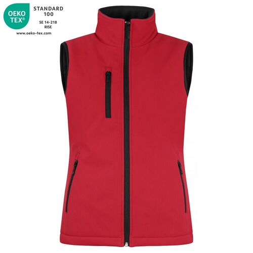 Chaleco softshell acolchado Mod. PADDED SOFTSHELL VEST LADY Rojo (35) Talla XS