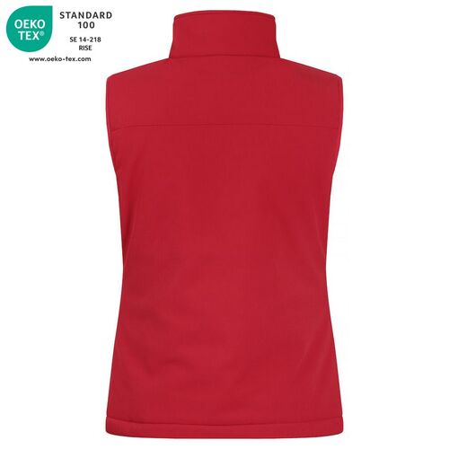 Chaleco softshell acolchado Mod. PADDED SOFTSHELL VEST LADY Rojo (35) Talla XS