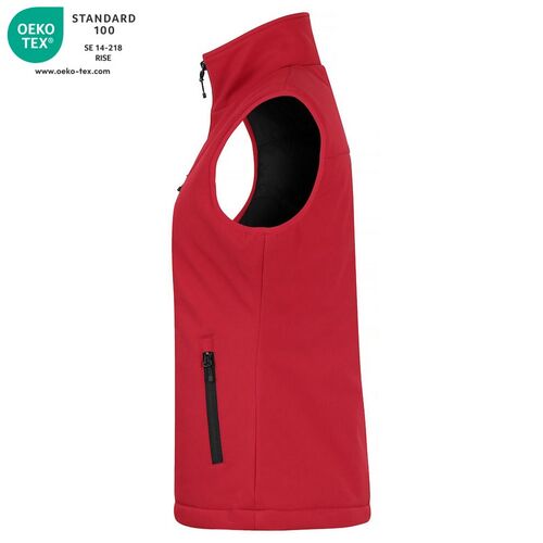 Chaleco softshell acolchado Mod. PADDED SOFTSHELL VEST LADY Rojo (35) Talla XS
