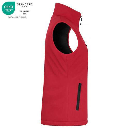 Chaleco softshell acolchado Mod. PADDED SOFTSHELL VEST LADY Rojo (35) Talla XS