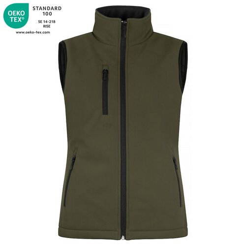 Chaleco softshell acolchado Mod. PADDED SOFTSHELL VEST LADY Fog green (75) Talla XS