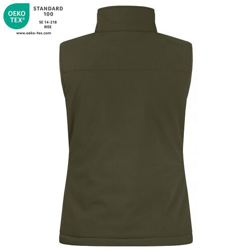 Chaleco softshell acolchado Mod. PADDED SOFTSHELL VEST LADY Fog green (75) Talla XS
