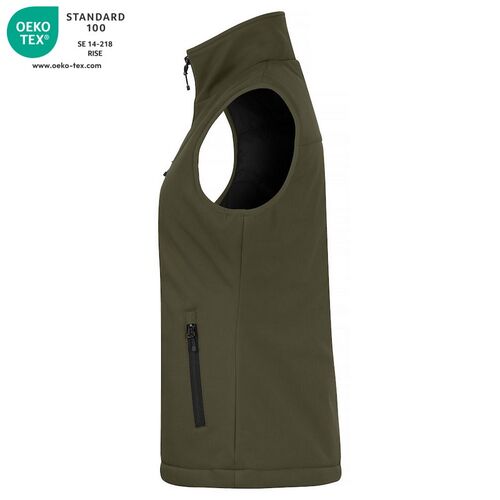 Chaleco softshell acolchado Mod. PADDED SOFTSHELL VEST LADY Fog green (75) Talla XS