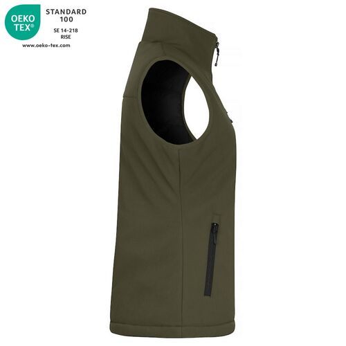 Chaleco softshell acolchado Mod. PADDED SOFTSHELL VEST LADY Fog green (75) Talla XS