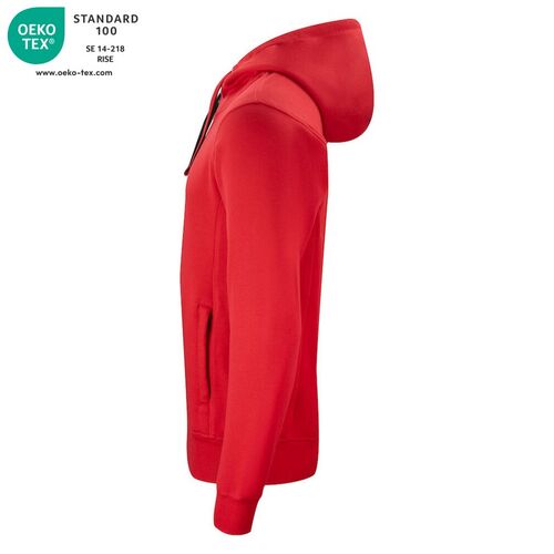 Sudadera  Mod. CLASSIC HODDY FULL ZIP Rojo (35) Talla XS