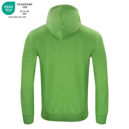 Sudadera  Mod. CLASSIC HODDY FULL ZIP Verde jaspeado (676) Talla XS